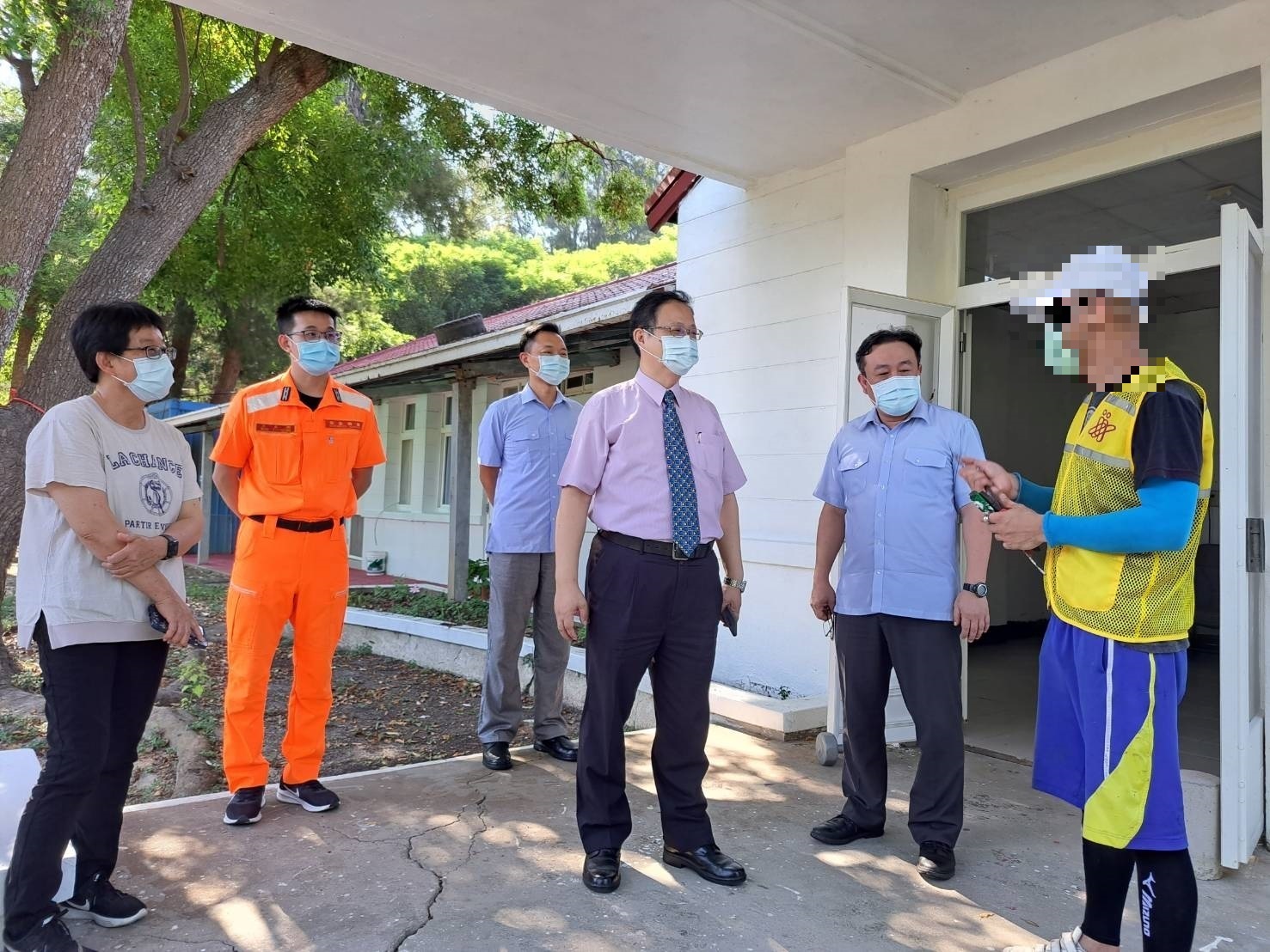 Chief prosecutor visiting execution of community service in coast guard of Kinmen